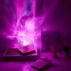 Dynamic Rotating Water Ripple Projector Night Light 16Colors Flame Crystal Lamp for Bedside Living Room Bedroom Dynamic Rotating