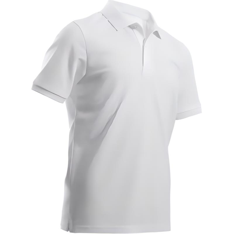 

DECATHLON Solid Colour Pullover Soft Short Sleeve Polo Shirt Snow White Children s Model 8-9A снег
