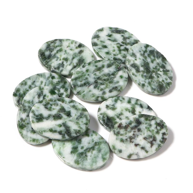 5pcs 13x18mm Oval Natural Cabochon Stone Flat Round Colorful Spacers For Earrings/Pendant DIY Jewelry Making Accessories