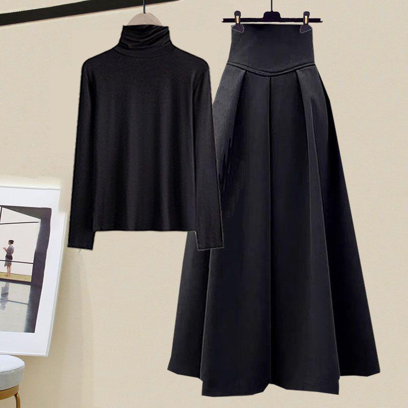 

2025 Early Autumn Elegant French Style Shirt with High-Waisted Slimming Casual Pants Set 180-200 lbs