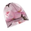 ZLIENSZUS Magnolia Flower Knit Hat - Elegant Beanie with Magnolia, Soft Warm Suitable for City Walks, Casual Outfits, Versatile for Casual Attire, Wee
