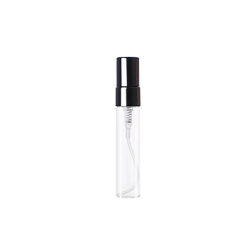 

2ML 3ML 5ML 10ML Clear Portable Mini Perfume Glass Bottle Empty Cosmetics Bottle Sample Test Tube Thin Glass Vials Travel Tool 2ml&Glass чёрный