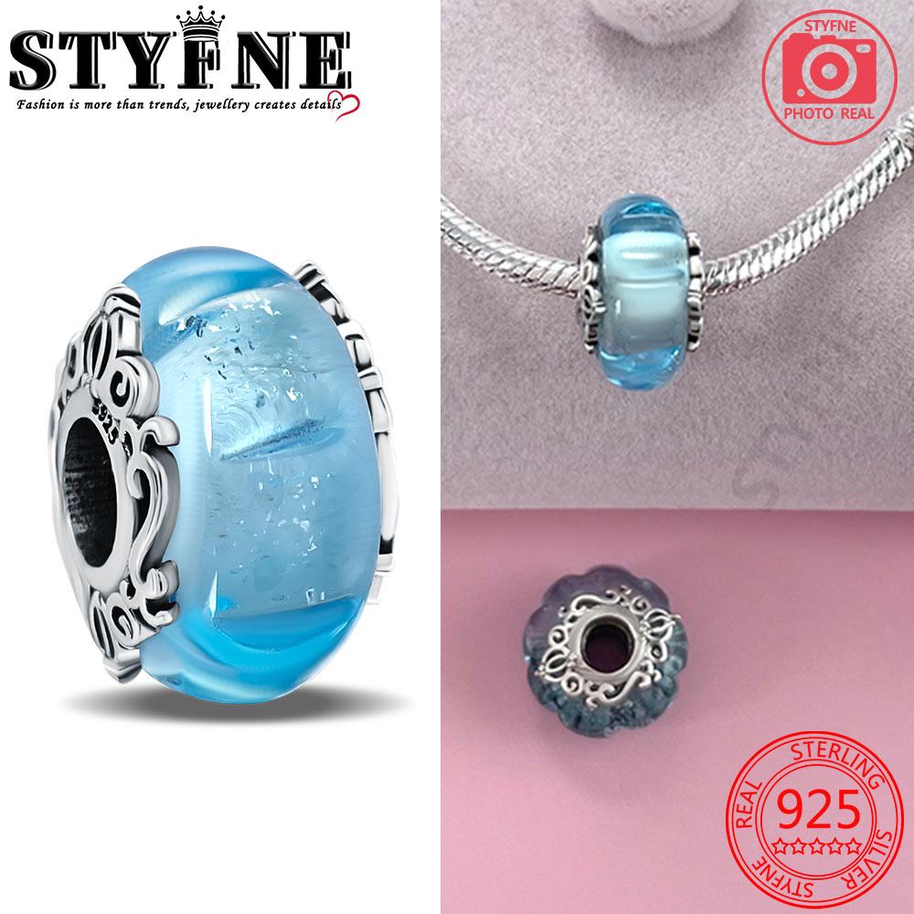 Copperblue Series Crystal Enamel Murano Charming Bead Copper Color Beads Fit Original Bracelet For Women Diy Jewelry Gifts