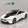 1/24 BMW I8 Supercar Model Samochodu Ze Stopu Diecasty Zabawki Pojazdy Symulacja Metalowy Model Samochodu Kolekcja Prezenty Urodzinowe dla Dzieci