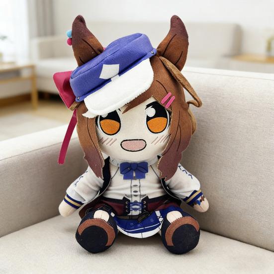 Decorative Collectible Doll Cartoon Appearance Soft PP Cotton Filling Stress Relief Plush Toy