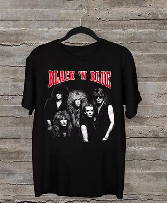 Rare Black N Blue Band Member Black All Size Gift Shirt AH1171