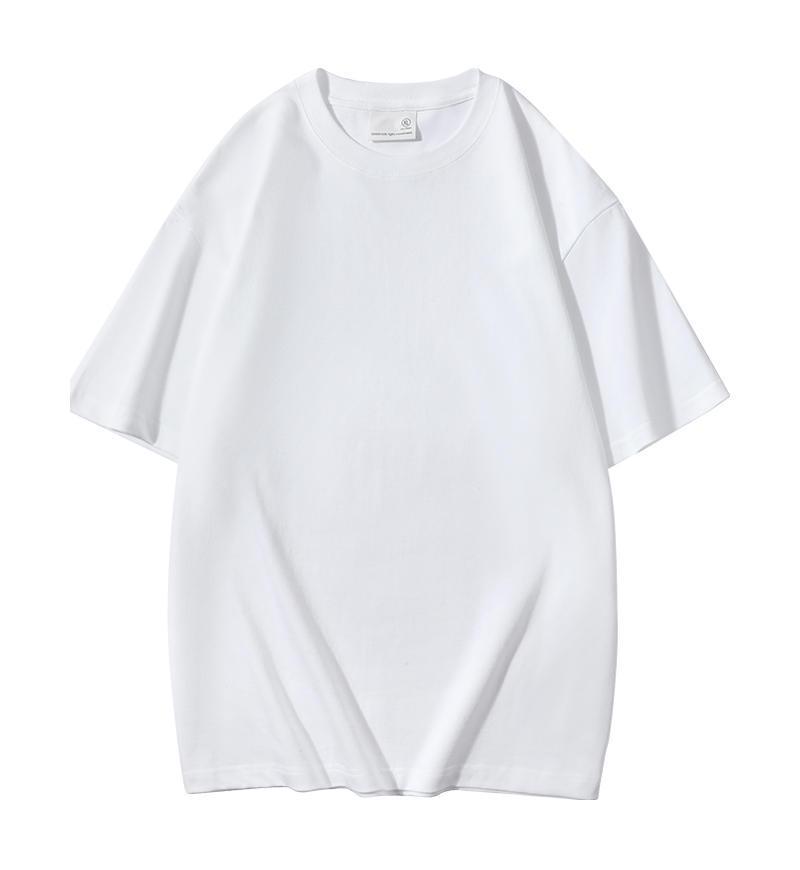 

ZZ21-32 Футболка из чистого хлопка с коротким рукавом и круглым вырезом с набивным логотипом 3XL