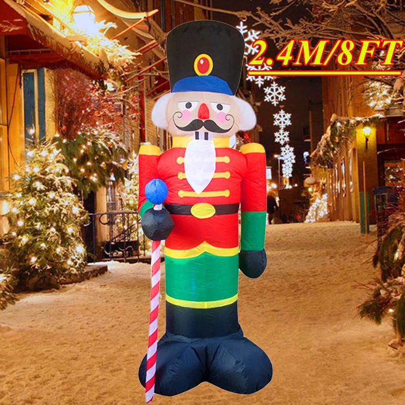 Christmas Inflatable Decoration Toy Built-In Led Lights Inflatable Model Ornament Xmas Party New Year Garden Indoor Outdoor Deco