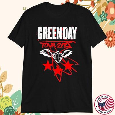Green Day kapela turné HORKÉ 2025 černé tričko unisex Všechny velikosti JJ5315