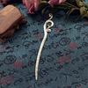 Retro ethnic style Miao silver hairpin antique bookmark female flower hairpin simple classical versatile disc hair hairpin hair accessories