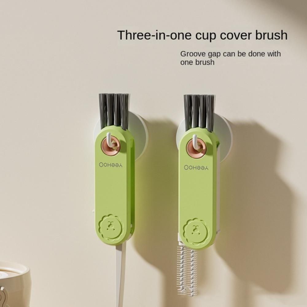 

Narrow Groove Cup Lid Brush Bends Freely Cup Cleaning Brushes Cute Household