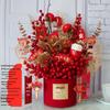 Fortune Fruit Red Berry & Holly Flower Arrangement - New Year Spring Festival Gift
