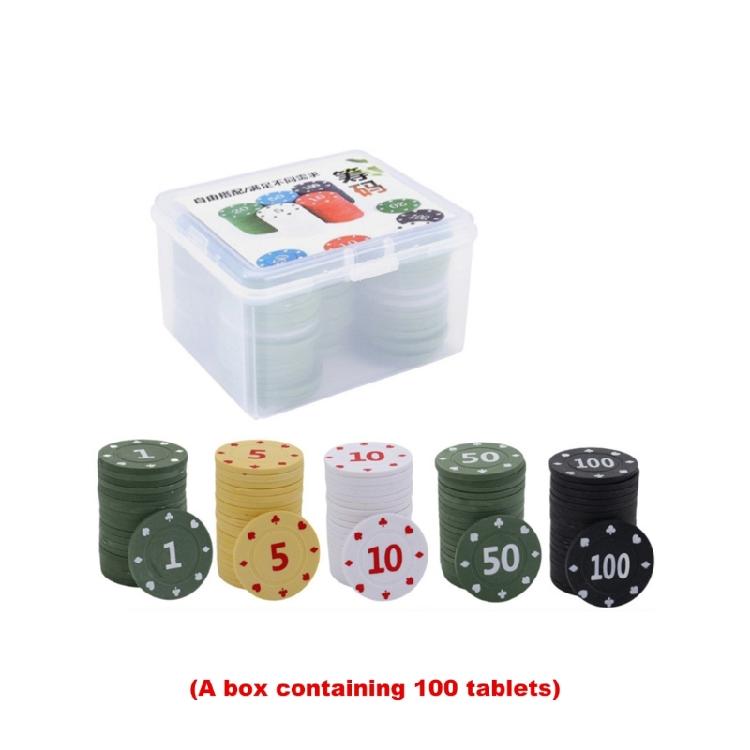 100Pcs Game Recreations Money Professional Casinos Poker Chip Entertainment Coin
