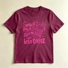 Smack My Ass Buy Me An Iced Coffee Funny Graphic Tshirt Sassy Pink Leopard Print Coffee Lover Tee Unisex Fashion Cotton Tops