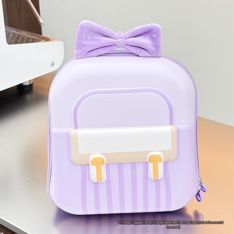 Kids Cartoon Bow Backpack - Cute, Lightweight, Double-Shoulder Bag for Kindergarten Boys & Girls
