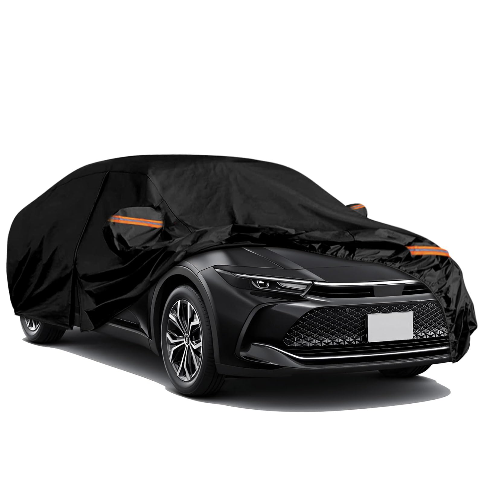 

Чехол для автомобиля Tusamika для Toyota Crown Crossover Чехол для кузова автомобиля Флисовая подкладка Толстый Защита от желтого песка Водонепроницаемый Пыленепроницаемый Радиация УФ чёрный