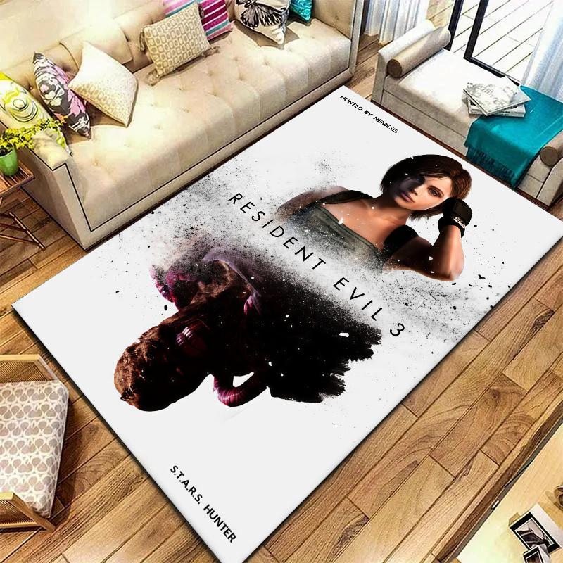 Resident Evil Carpet Rug for Living Room Bedroom Home Sofa Decoration,Kids play Nonslip Floor Mat