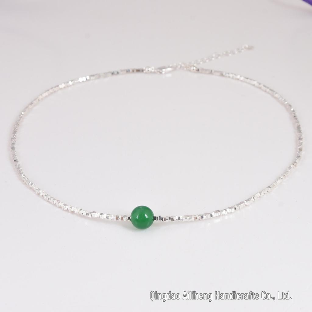 Elegantly Crafted 925 Silver Clavicle Necklace - Trendy, Unique Design for a Luxurious Birthday Gift