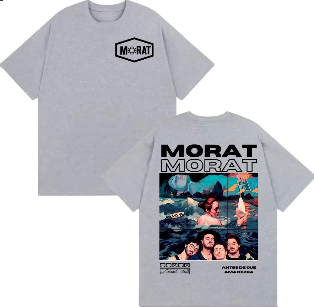 2025 Summer Band Morat Music Album Merch Mens Clothing Fashion Hip Hop Rock Style Tshirts Summer Tops EU Size Cotton Tshirt