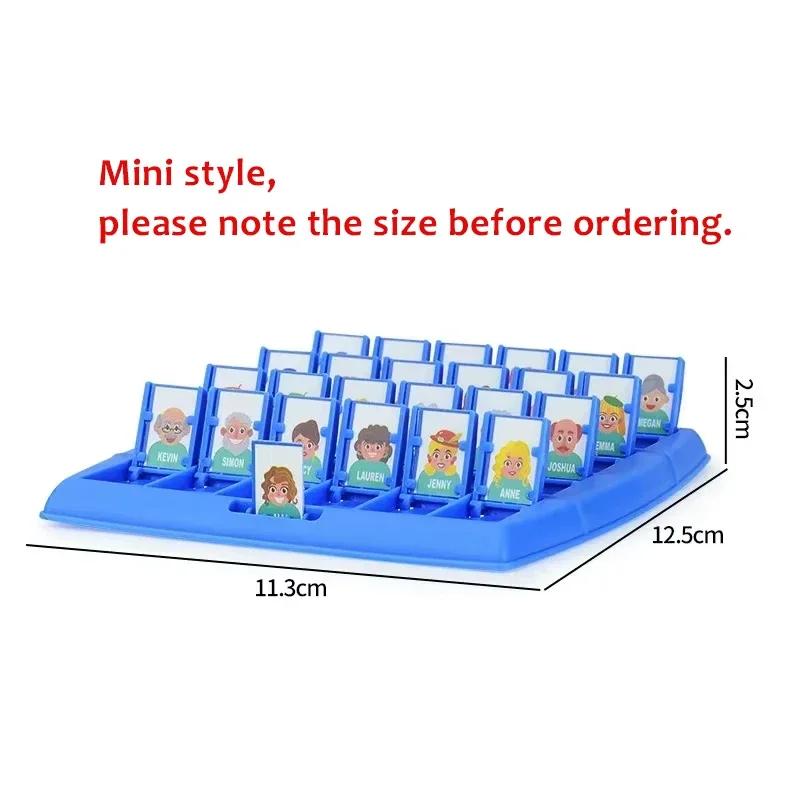 Guess Who I Am Board Game Parent-child Interaction Toy Logical Reasoning CHILDREN'S Puzzle Guess Me You My Character Chessboard