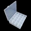 Adjustable Compartments Transparent Plastic Storage Box - Portable Organizer for Beads, Jewelry, Crafts, Small Hardware, Holiday Organizer