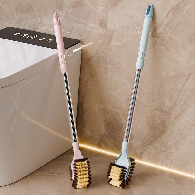 Toalettborste Långt Handtag Dubbelsidig Rengöring Toalettborste Väggmonterad Toalettrengöringsborste Toalettartefakt