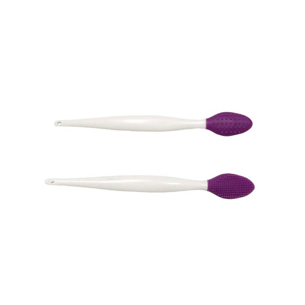 1Pc Wash Face Brush Remove Blackheads Brush Silicone Two-sided Nose Brush Exfoliating Clean Brush Tool