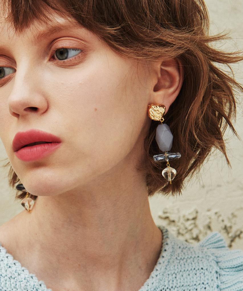 Elyona Ocean Rock & Beads Drop Earrings