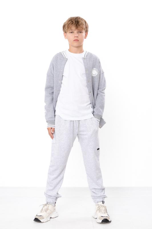 Kalhoty (chlapci) – Dívčí bavlněné tepláky se strečem s elastickým pasem, zimní, 6282-104 HC