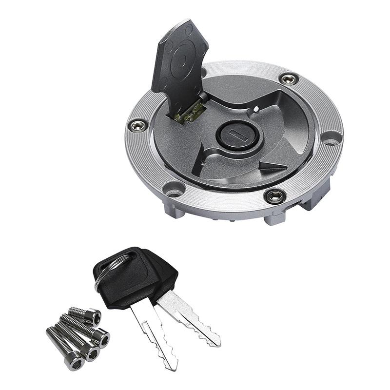 Tapa de la tapa del depósito de combustible de gasolina de la motocicleta con cerradura y llave para Kawasaki Ninja 300 2013-2017 Ninja 250R 2008-2014 ER250 ER300 Z250 Z300