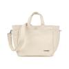 KANGOL Tumbler Canvas Medium Tote Bag Ivory 3813