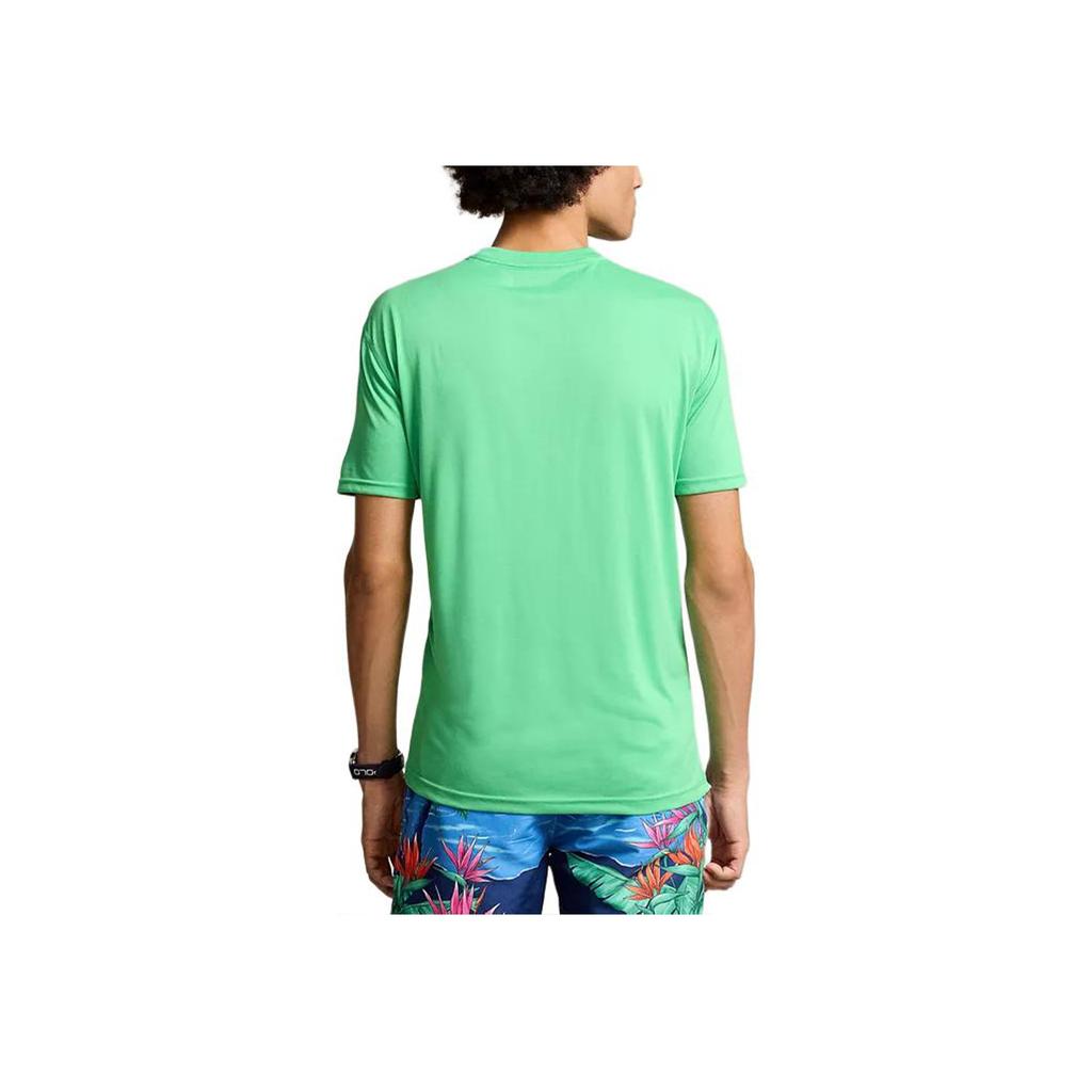 Polo Ralph Lauren Solid Color Pony Embroidered Crew Neck Short Sleeve T-Shirt Men Tops Green 710865767-017