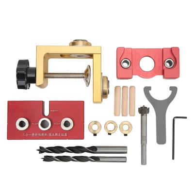 Woodworking Hole Locator High Precise Quick Positioning Aluminum Alloy Hole Drilling Positioner