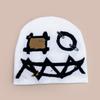 Autumn And Winter American Personality Pin Jacquard Knitted Hat Men And Women Warm Halloween Street Cold Hat Pullover Hat