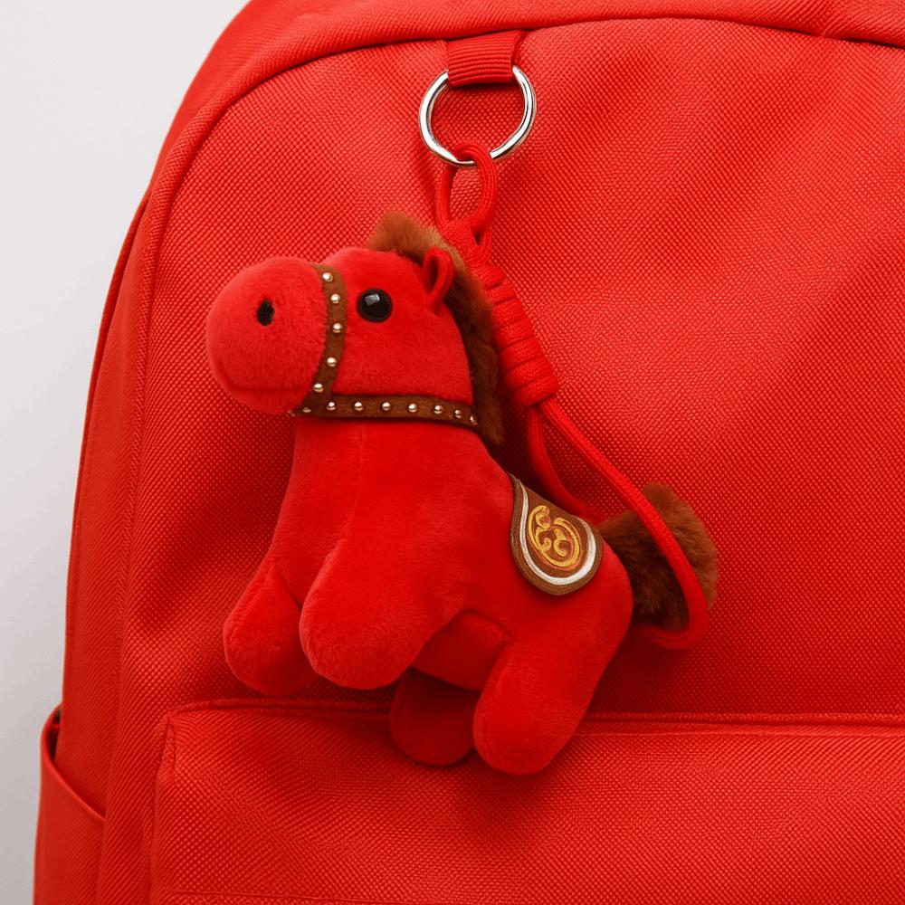 Mascot Doll Plush Horse Keychain Stuffed Chinese New Year Gift Home Decoration