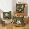 Farmhouse Style Modern Opossum Cushion Cover Organic Short Plush Cushion Covers Machine Washable Wrinkle-Resistant Soft Durable