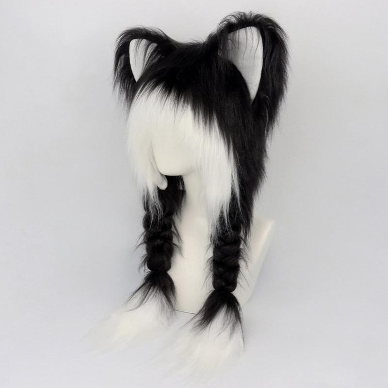 Kitten Ears Breathable Cosplay Hat Women Adult Sports Hat Outdoor Activity