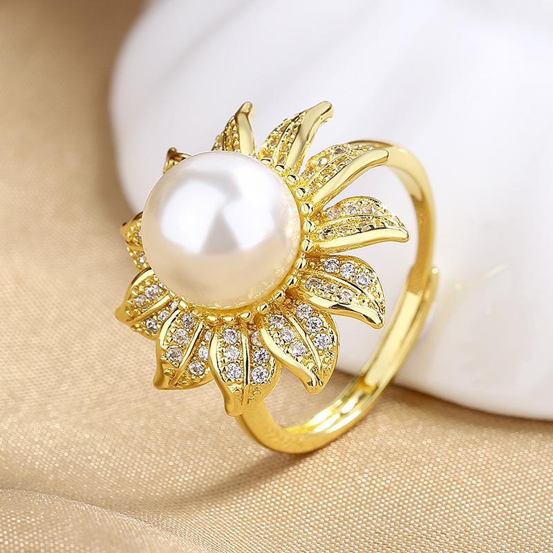 925 Sterling Silver Ring Open Adjustable Silver/Gold for Women Exquisite Student Girlfriend Jewelry Accessories Wedding Party