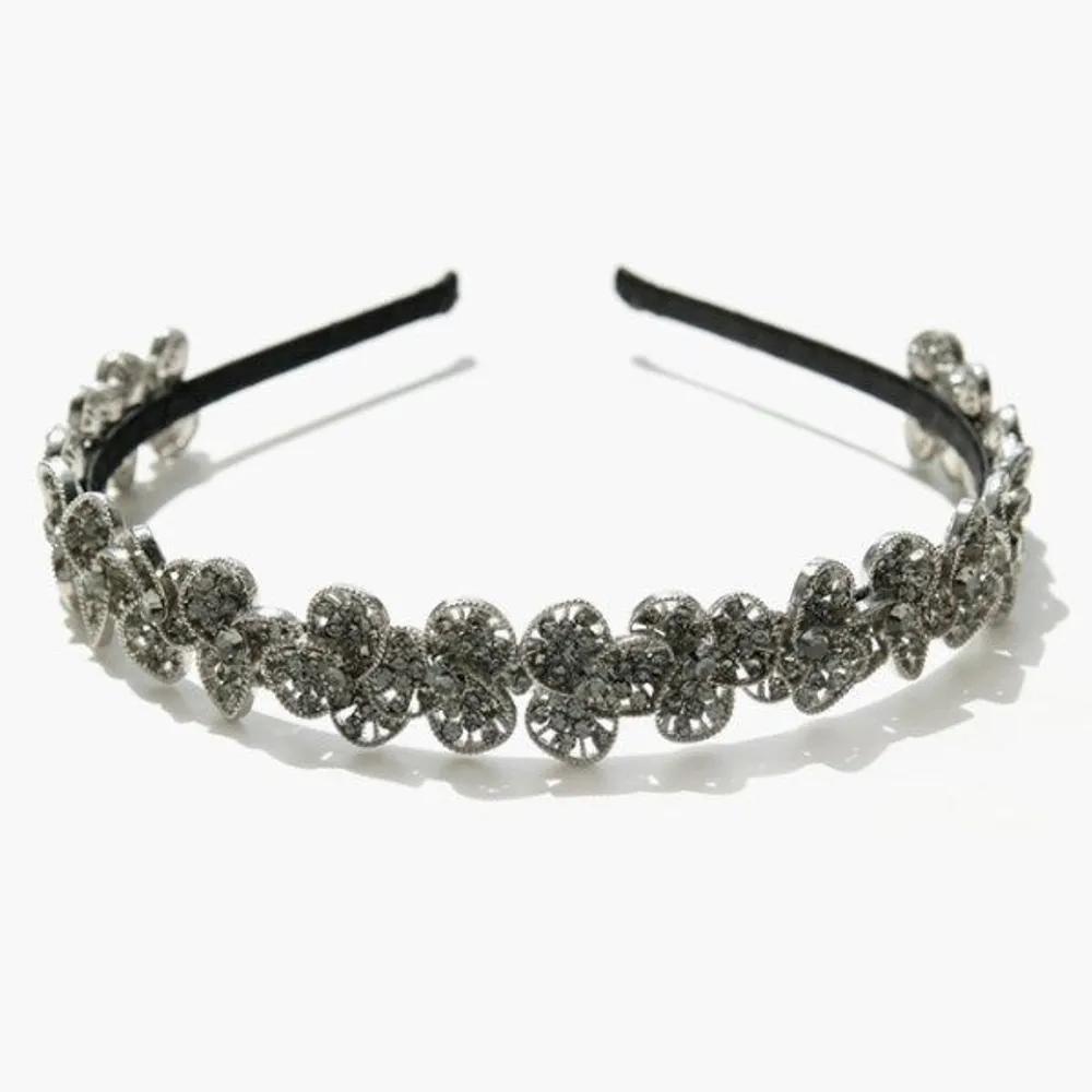 J Lauren H0255R Black Diamond Hairband