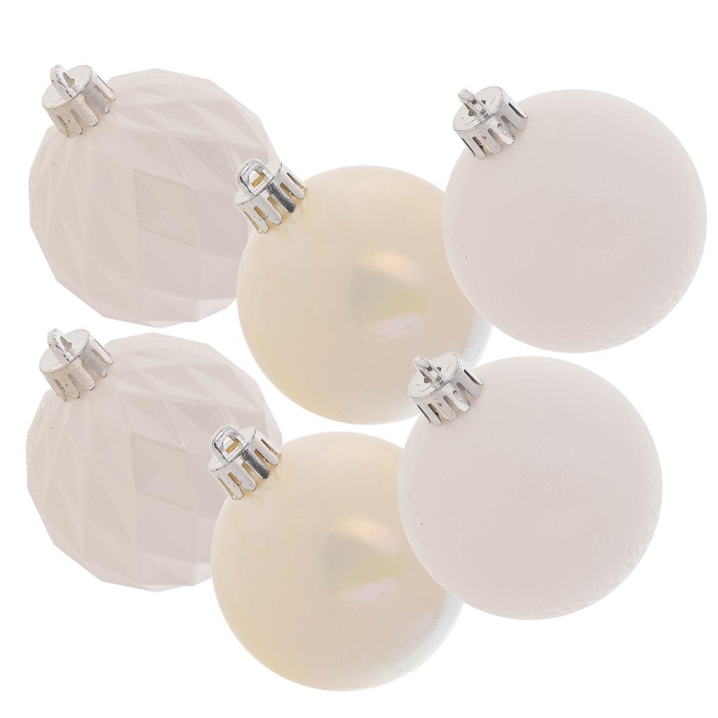 Unbreakable Christmas Baubles Christmas Tree Bauble Christmas Decorations Set 6x