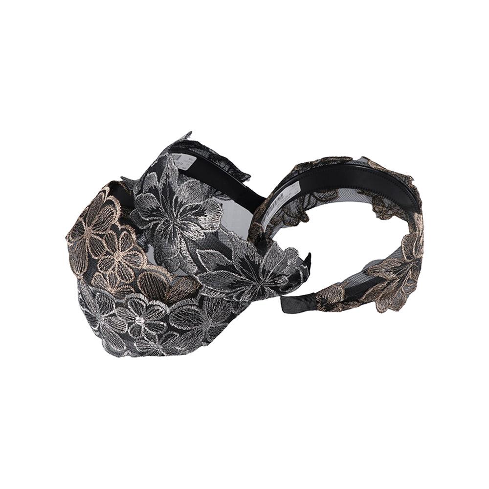 Mesh Summer Lace Flower Mother Headdress Women Hair Hoop Korean Style Hair Hoop Wide Edge Headband