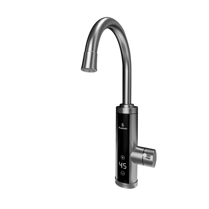 Stainless Steel Electric Faucet with Intelligent Temperature Control for Instant Hot and Cold Water
