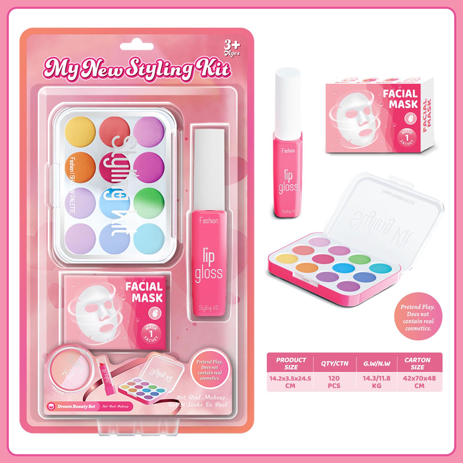 

Косметический набор для девочек, имитация макияжа, не размазывается, детский косплей, игрушки для ролевых игр