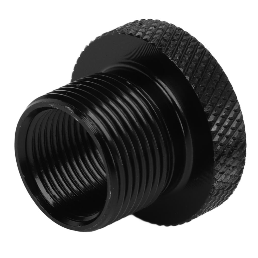 Car Oil Filter Adapter Metal Universal Automotive Black Threaded Connector Cars Accessories5 8‑24 To 1 2‑28