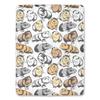 Guinea Pig Flannel Blanket Lovely Cartoon Animal Red Strawberry Blankets for Couch Bed Sofa Pet Hamster Floral Throw Blanket