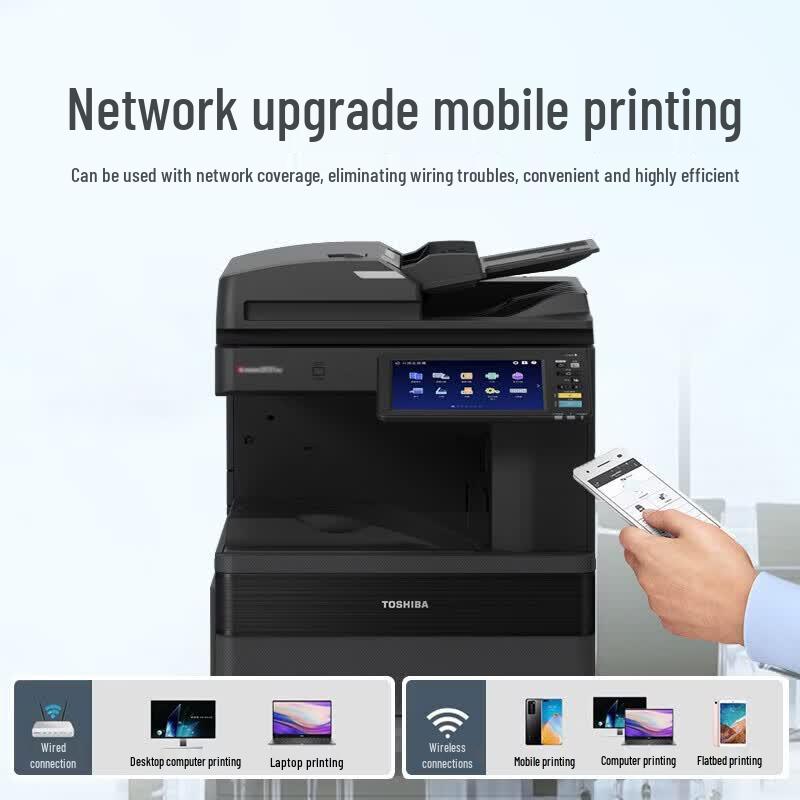 TOSHIBA DP-5528A A3 Black & White Laser Multifunction Printer CN plug (adapter included)