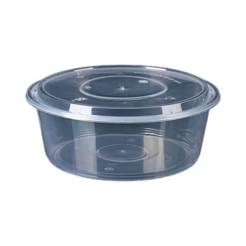 HANDUNYOU Disposable Plastic Food Containers with Lids