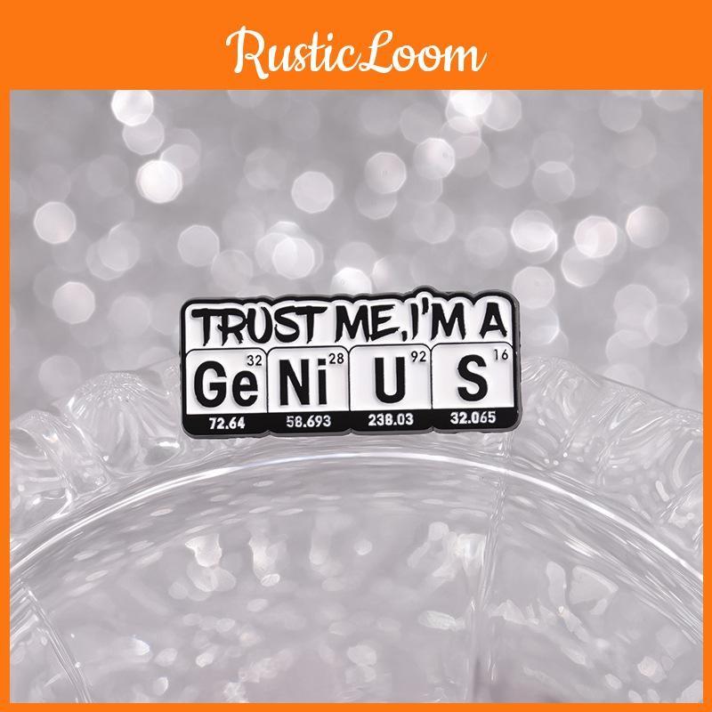 Chemical Element Multifunctional Brooch With Vibrant Colors For Accessories Fashion