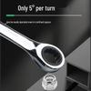 72-Tooth Dual-Ended Ratchet Wrench: Quick Spline, Bidirectional Multi-Function Auto Repair Tool Set