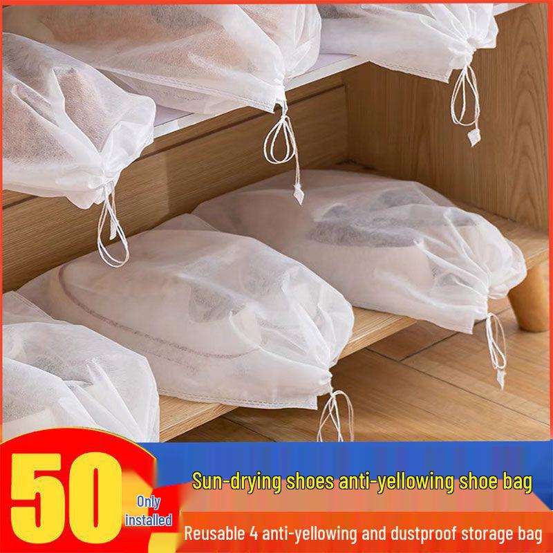 Shoe Drying & Storage Dustproof Bags - Anti-Yellowing, Disposable Covers for Clean White Shoes